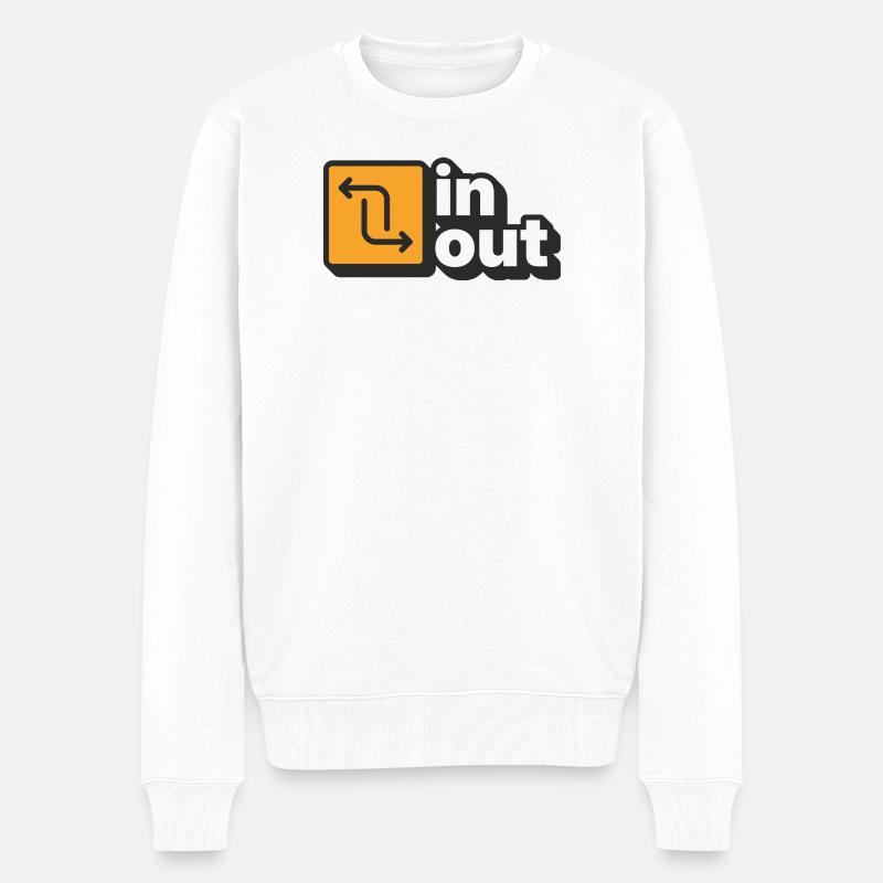 Rein aus - Männer Premium Bio Pullover - Weiß