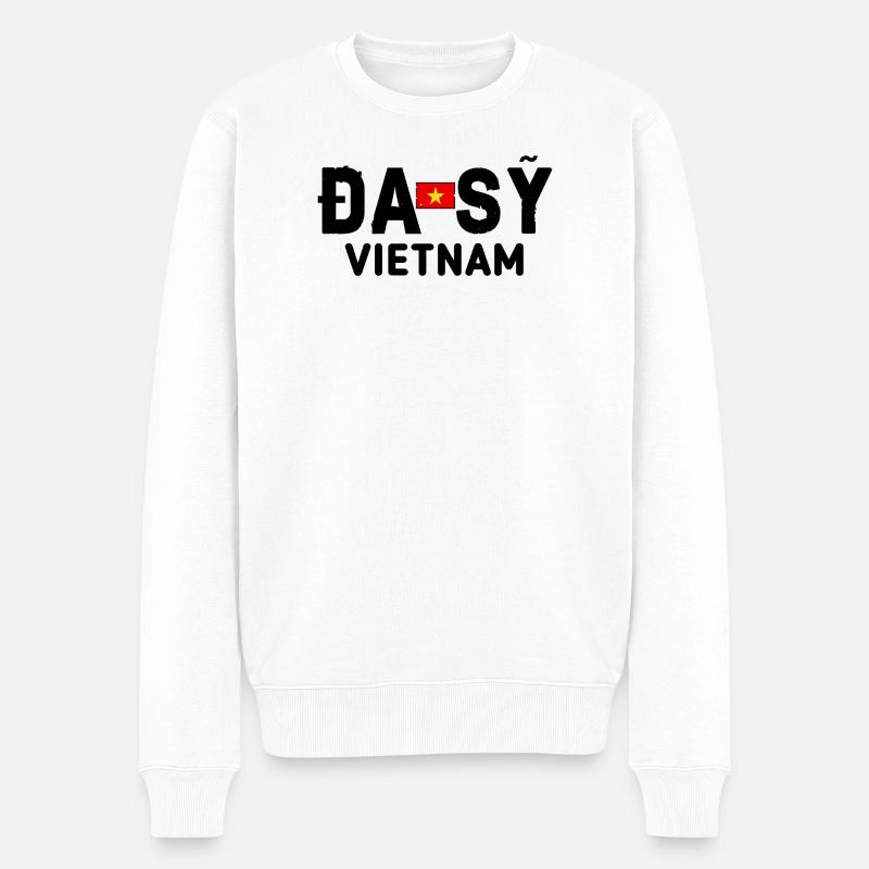 da sy Schmiedetradition hanoi - Männer Premium Bio Pullover - Weiß