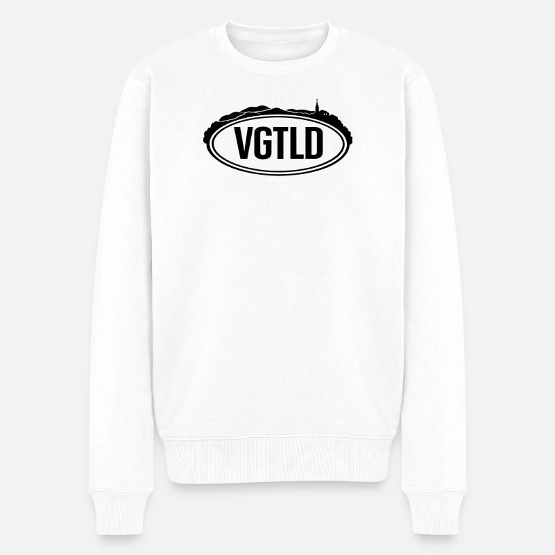 VGTLD - Vogtland - Männer Premium Bio Pullover - Weiß