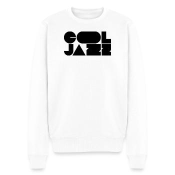 Logo jazz audacieux et cool - Pull Premium bio Homme - blanc - Devant - Thijin (182cm)