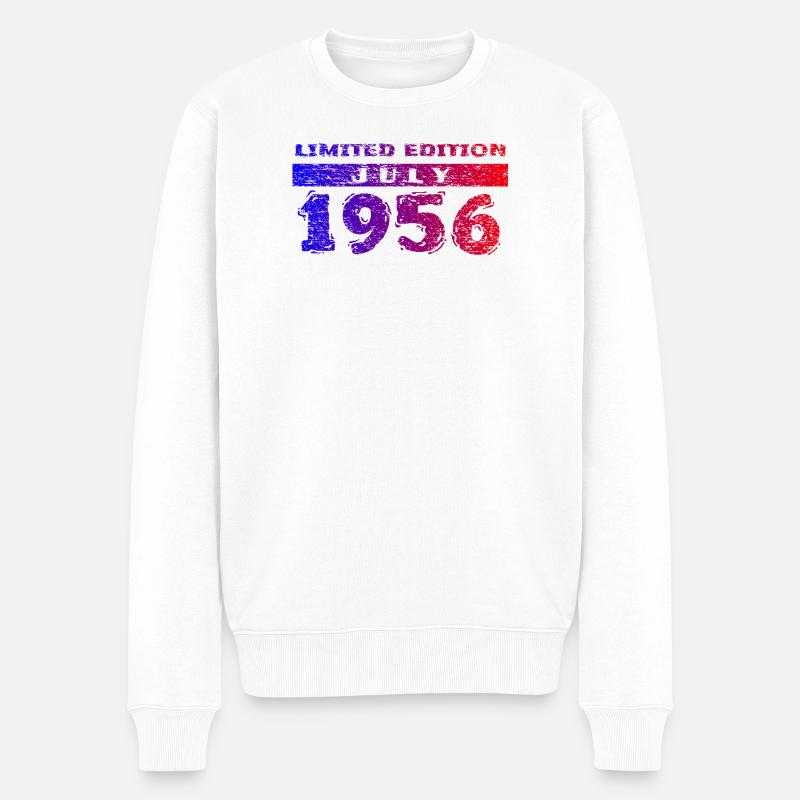 70e anniversaire Édition Limitée 07/1956 - Pull Premium bio Homme - blanc