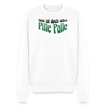 Pille Palle - Männer Premium Bio Pullover - Weiß - Vorne - Thijin (182cm)