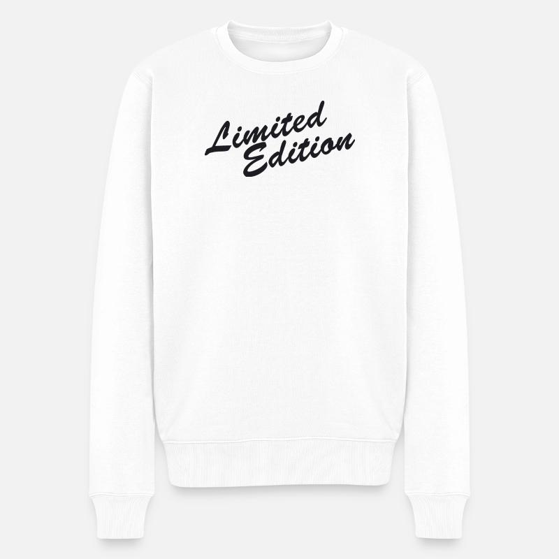 Limited Edition - Männer Premium Bio Pullover - Weiß