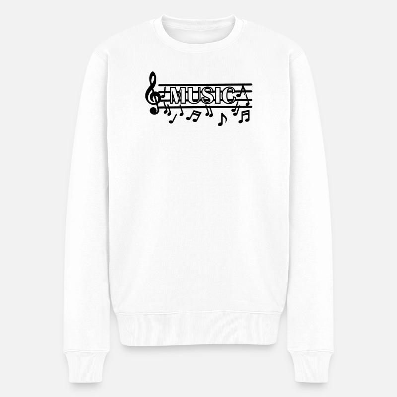 Pour les mélomanes - Pull Premium bio Homme - blanc