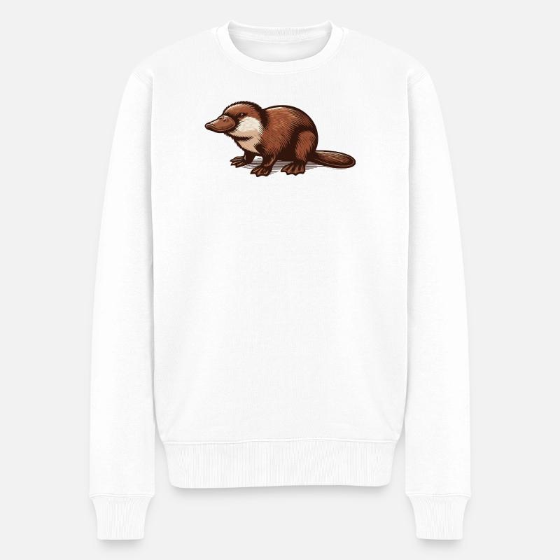 Ornithorynque - Pull Premium bio Homme - blanc