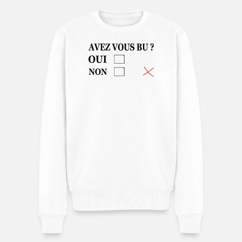 Mysteriöse Wald-Öko-Illustration - Männer Premium Bio Pullover - Weiß