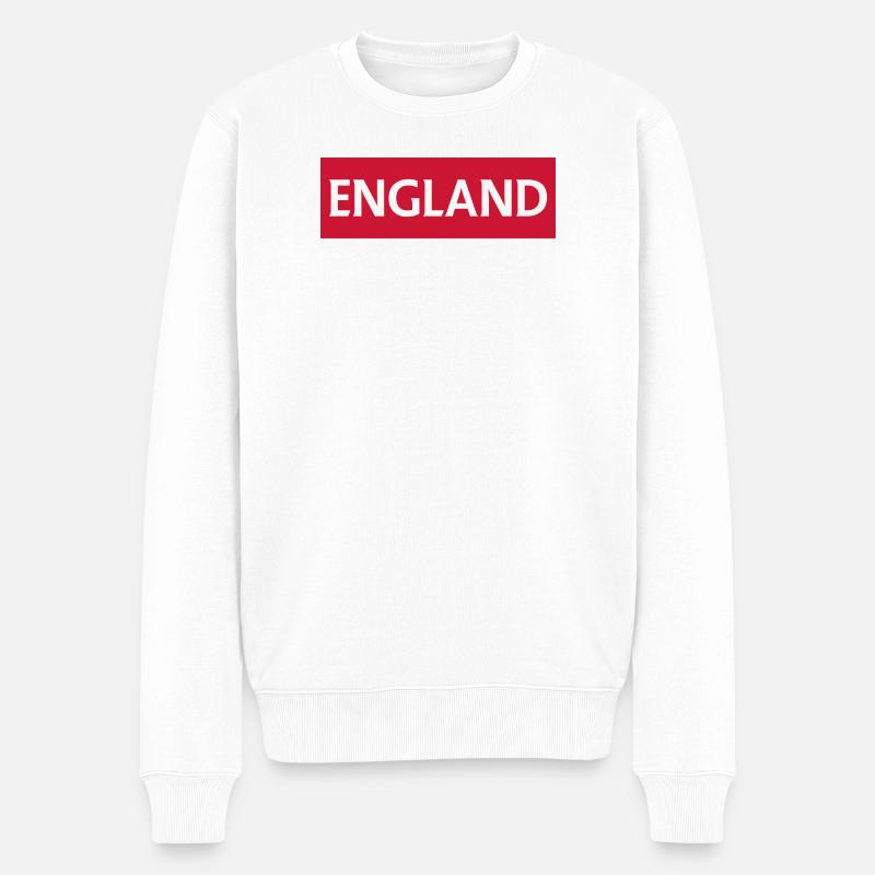Englands kriegerische Kulturen - Männer Premium Bio Pullover - Weiß