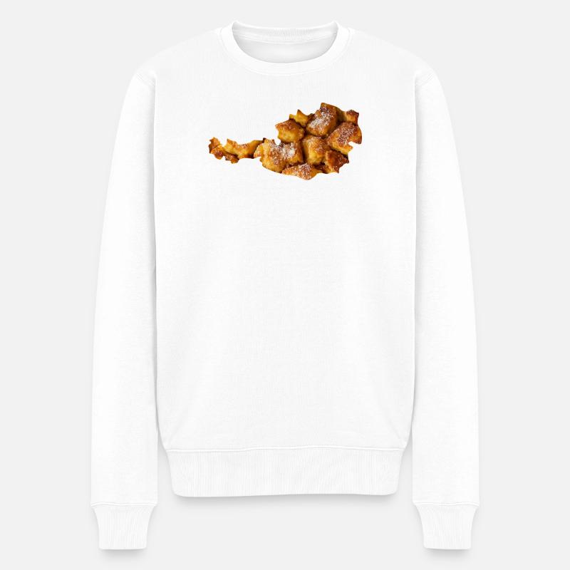 Kaiserschmarrn Österreich - Männer Premium Bio Pullover - Weiß