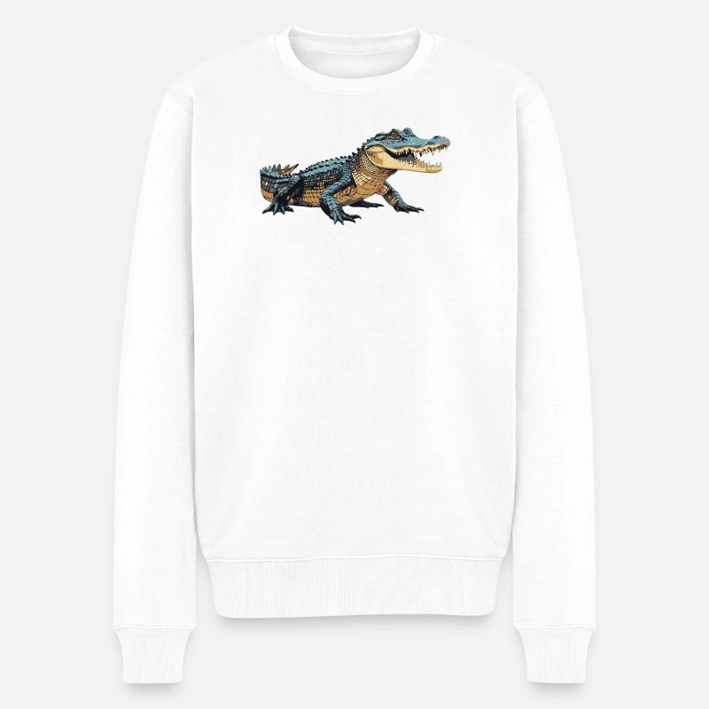 Kroko3 - Pull Premium bio Homme - blanc