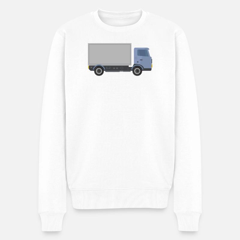 Lieferauto - Männer Premium Bio Pullover - Weiß