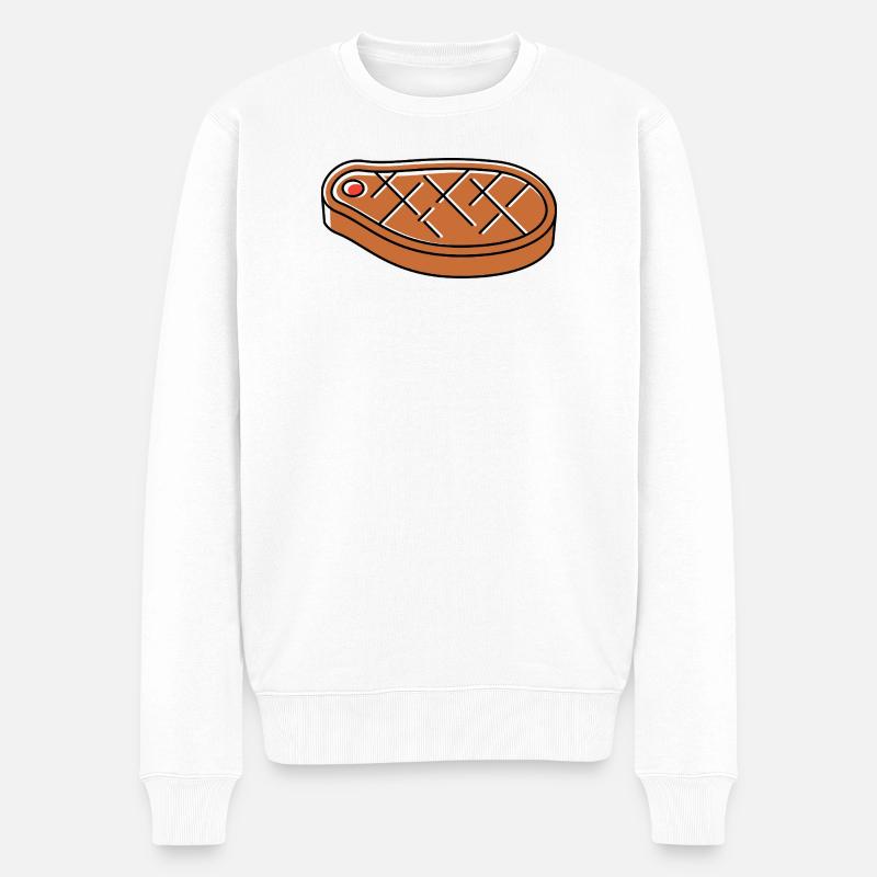 Sushi icon - Männer Premium Bio Pullover - Weiß