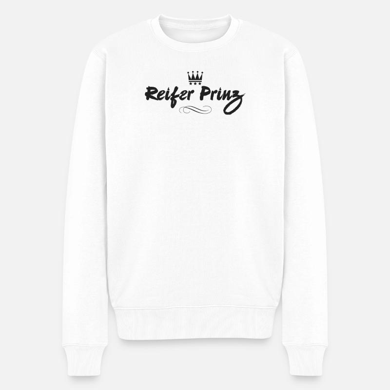 Mature Prince héritier Anniversaire - Pull Premium bio Homme - blanc