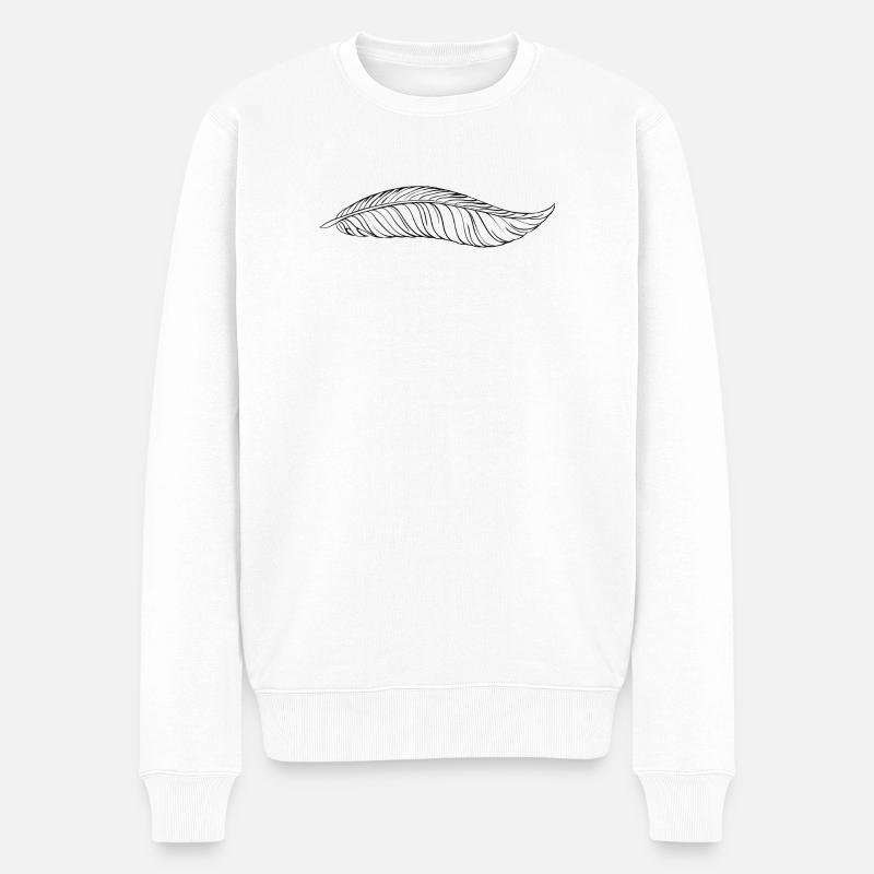 stift - Männer Premium Bio Pullover - Weiß