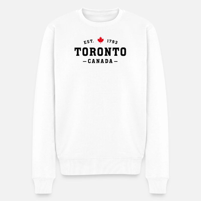 Toronto, Canada - Pull Premium bio Homme - blanc