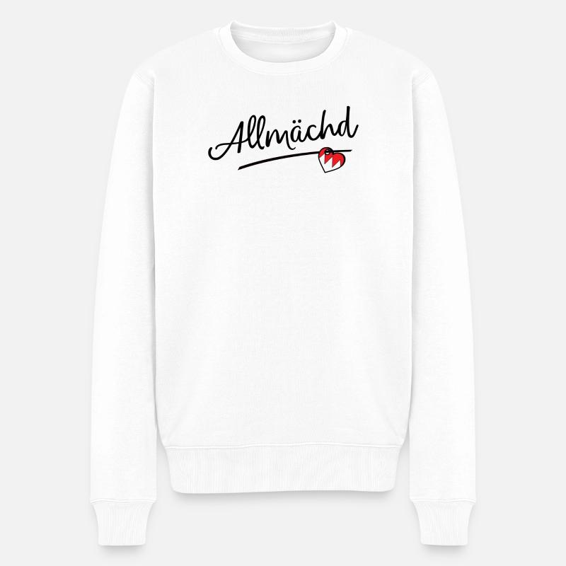 Allmächd - Pull Premium bio Homme - blanc