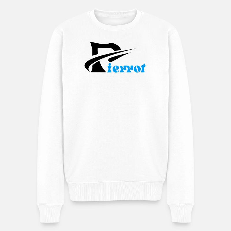 Pierrot - Männer Premium Bio Pullover - Weiß