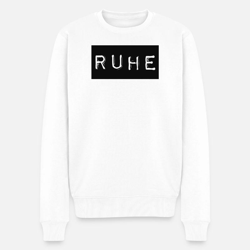 Silence - Pull Premium bio Homme - blanc