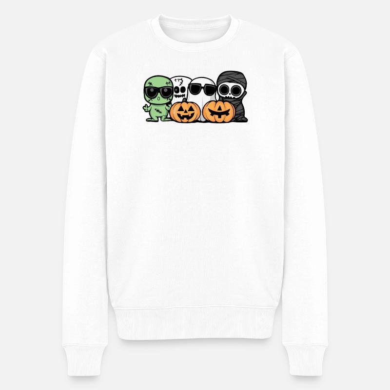 Fête d’Halloween - Pull Premium bio Homme - blanc