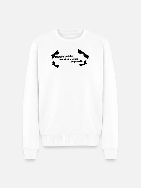 Sayings not appropriate - Men's Premium Organic Jumper - white