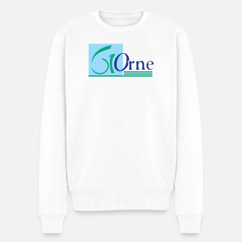 Orne 61 Logo - Männer Premium Bio Pullover - Weiß