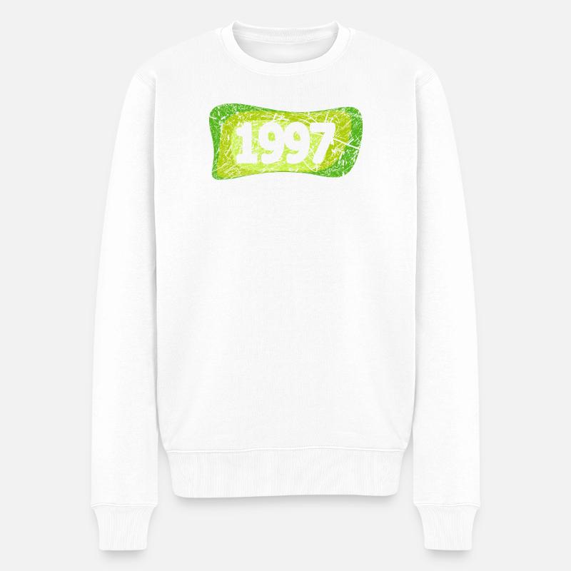 Kratzer 1997 - Männer Premium Bio Pullover - Weiß