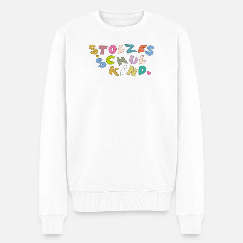 Fier écolier - Pull Premium bio Homme - blanc