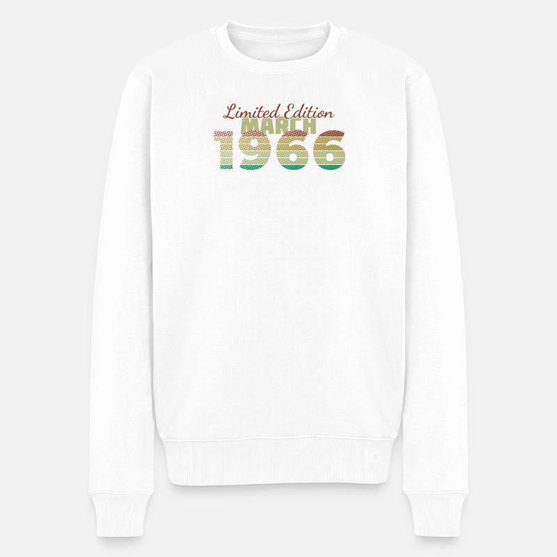 60e anniversaire Édition Limitée (SCR) 03/1966 - Pull Premium bio Homme - blanc