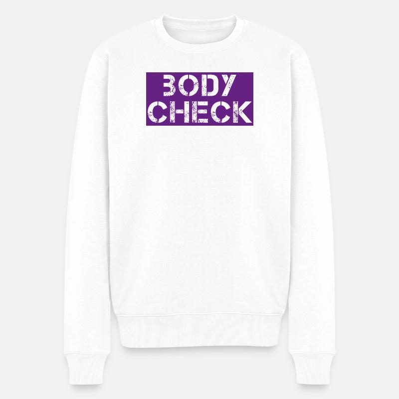 Bodycheck - Männer Premium Bio Pullover - Weiß