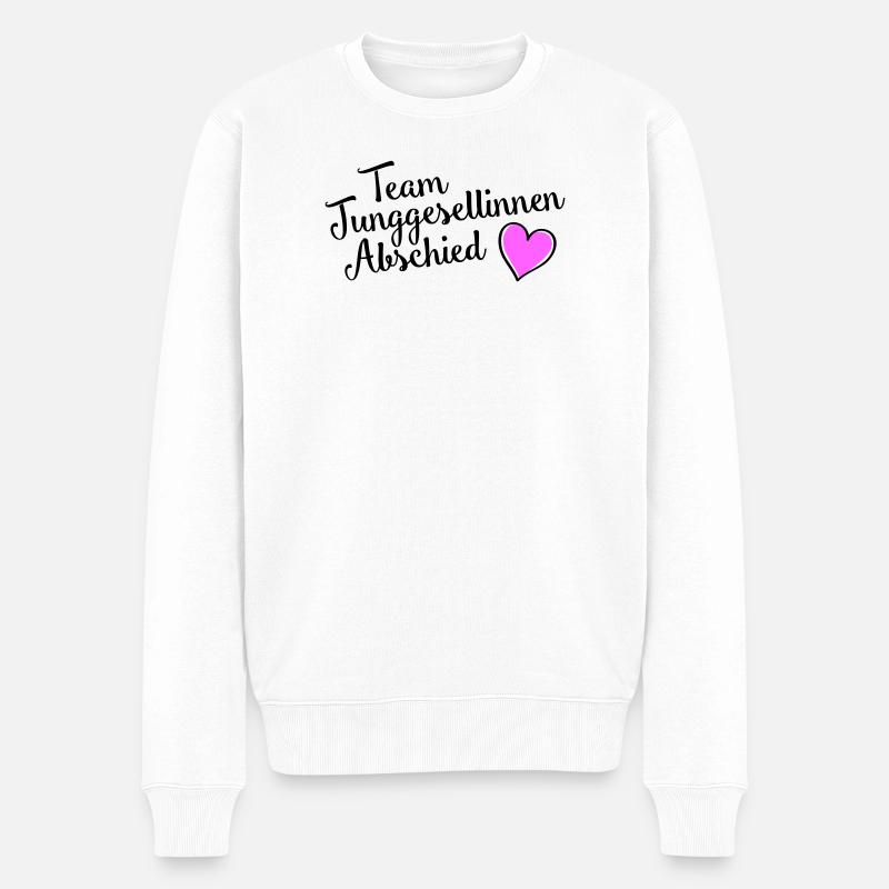 junggesellinnenabschied Team - Männer Premium Bio Pullover - Weiß