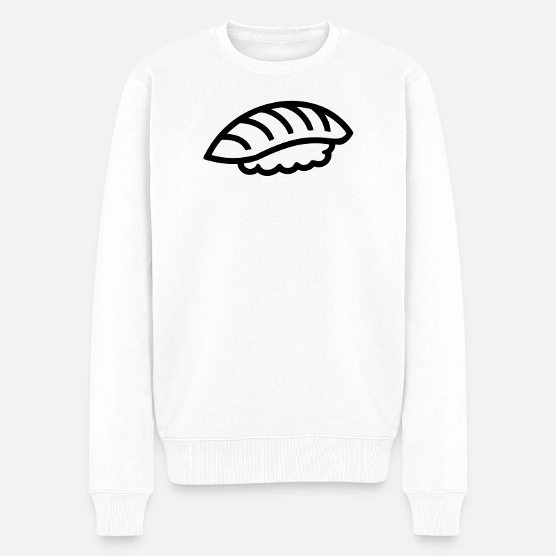 sushi - Pull Premium bio Homme - blanc