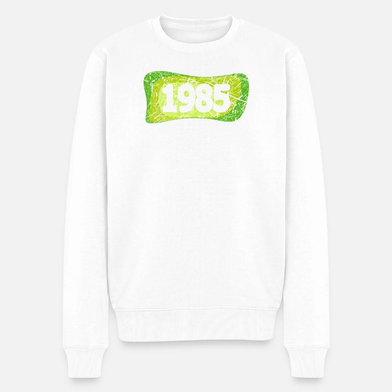 Rétro 1985 - Pull Premium bio Homme - blanc