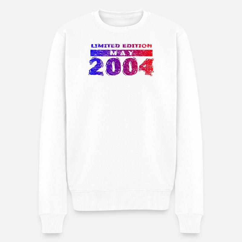 22e anniversaire Édition Limitée 05/2004 - Pull Premium bio Homme - blanc