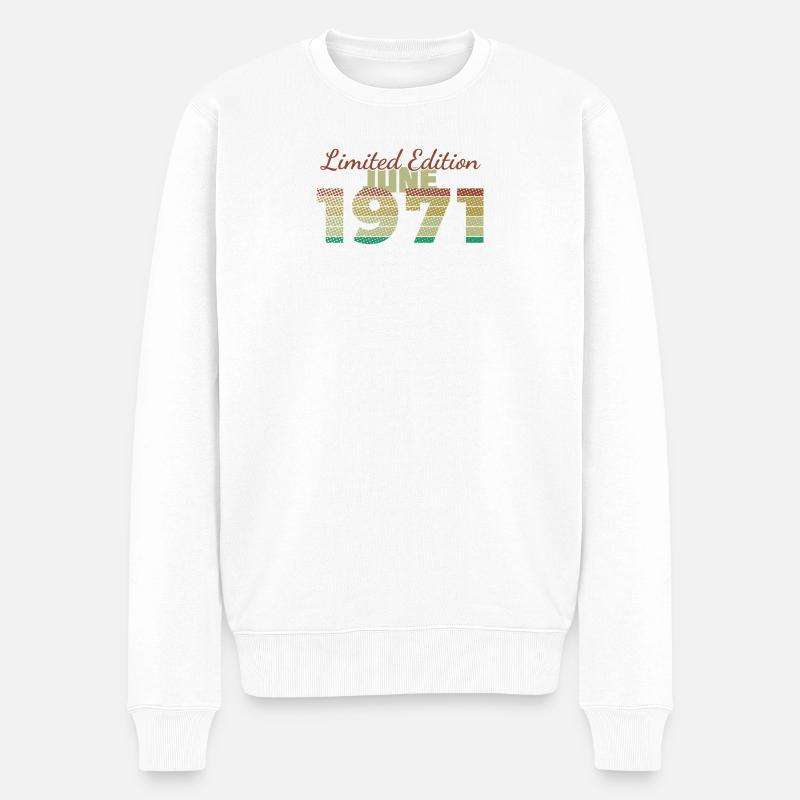 55e anniversaire Édition Limitée (SCR) 06/1971 - Pull Premium bio Homme - blanc