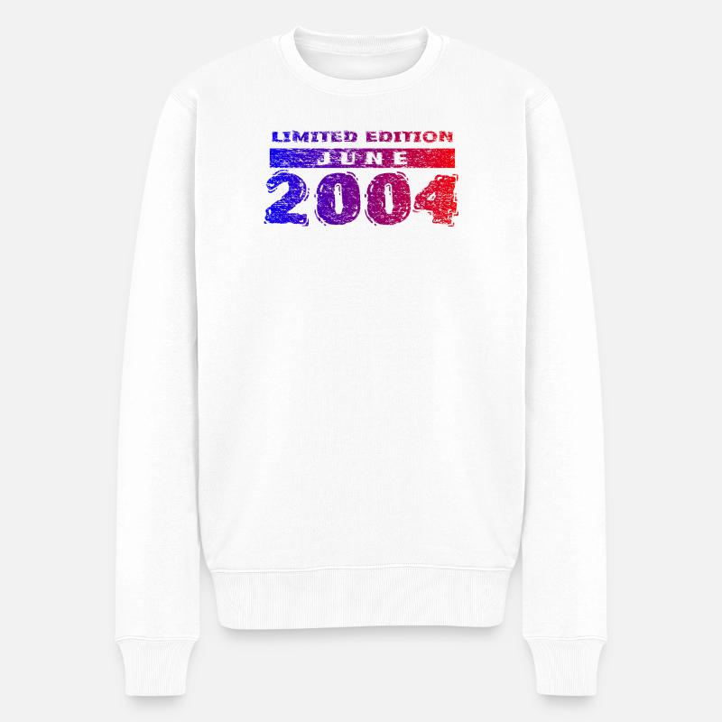 22e anniversaire Édition Limitée 06/2004 - Pull Premium bio Homme - blanc