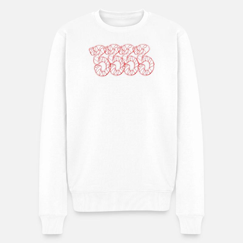 3333 est le numéro - Pull Premium bio Homme - blanc