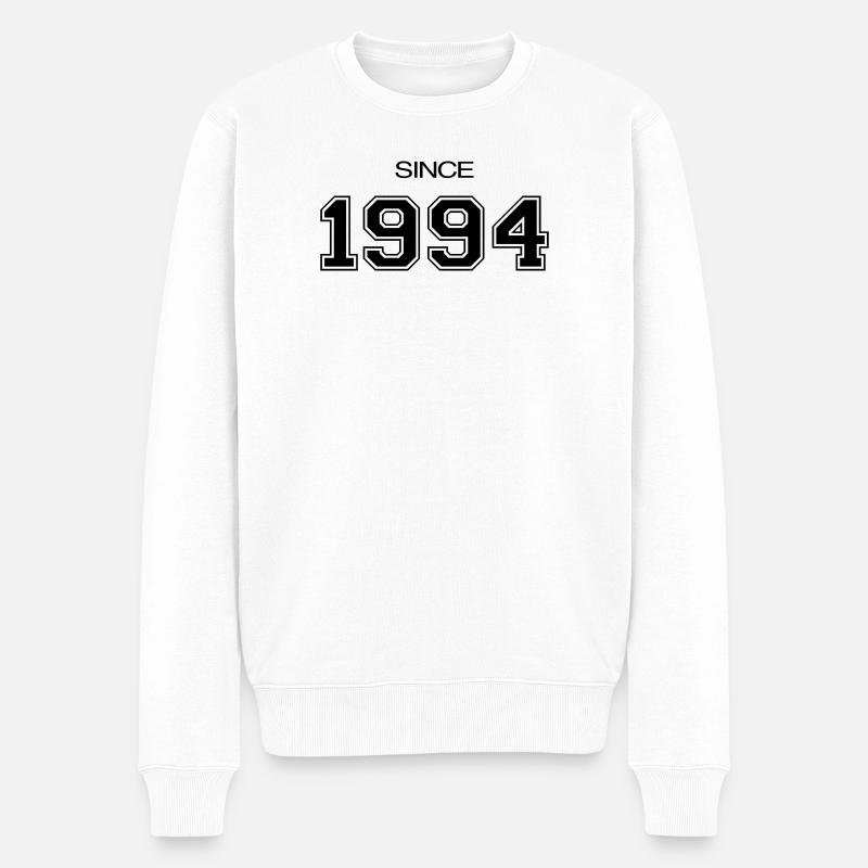 1994 Geburtstagsgeschenk - Männer Premium Bio Pullover - Weiß