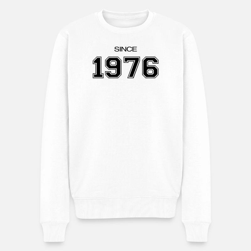 Cadeau d'anniversaire 1976 - Pull Premium bio Homme - blanc