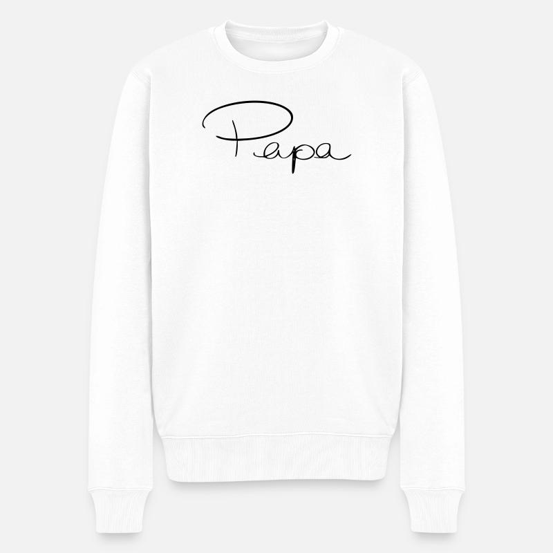 Papa - Pull Premium bio Homme - blanc
