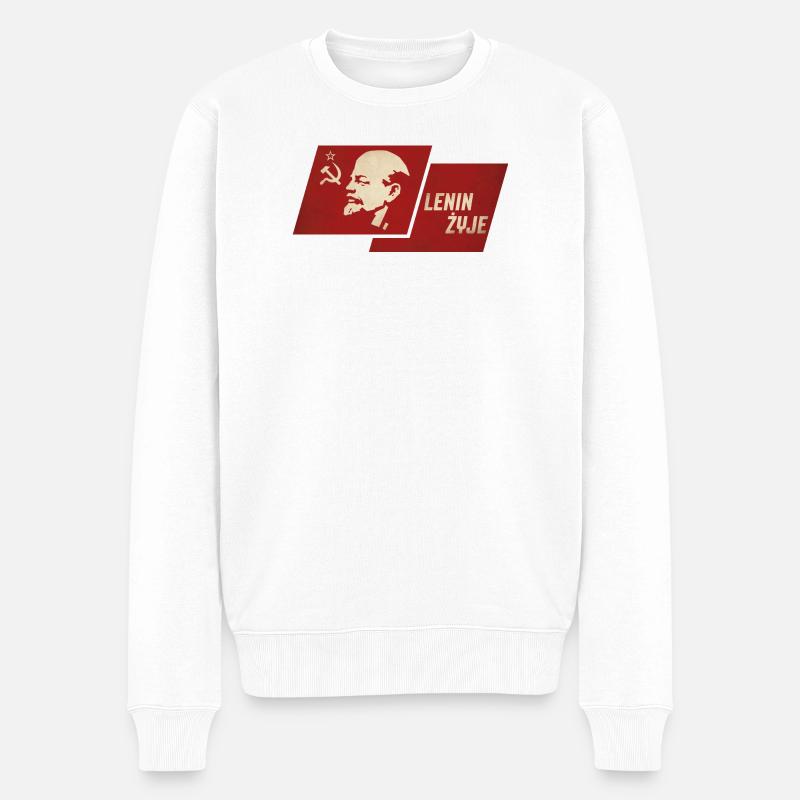 Lenin is alive - Men's Premium Organic Jumper - white