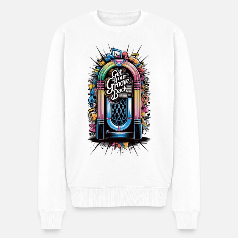 JukeBox - Retrouvez votre rythme - Pull Premium bio Homme - blanc