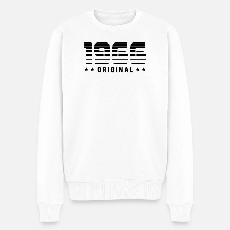 1966 Design rétro original | Anniversaire - Pull Premium bio Homme - blanc