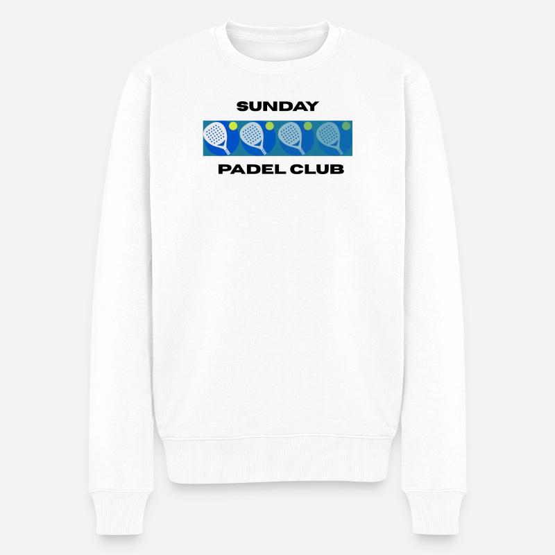 Club de Padel du dimanche - Pull Premium bio Homme - blanc