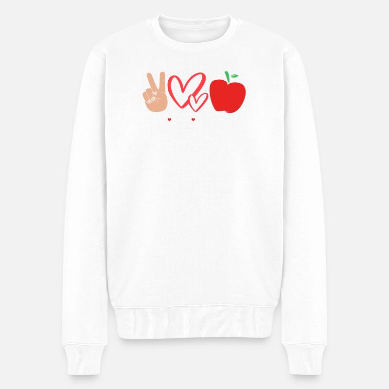 Lehrerassistent Paraprofessional Paraeducator - Männer Premium Bio Pullover - Weiß