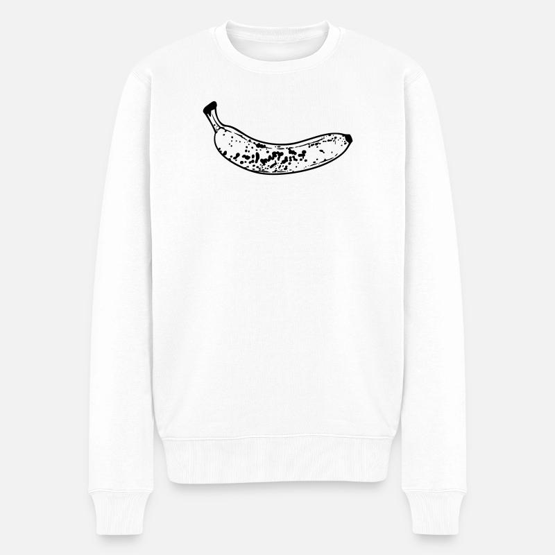 Banane - Pull Premium bio Homme - blanc