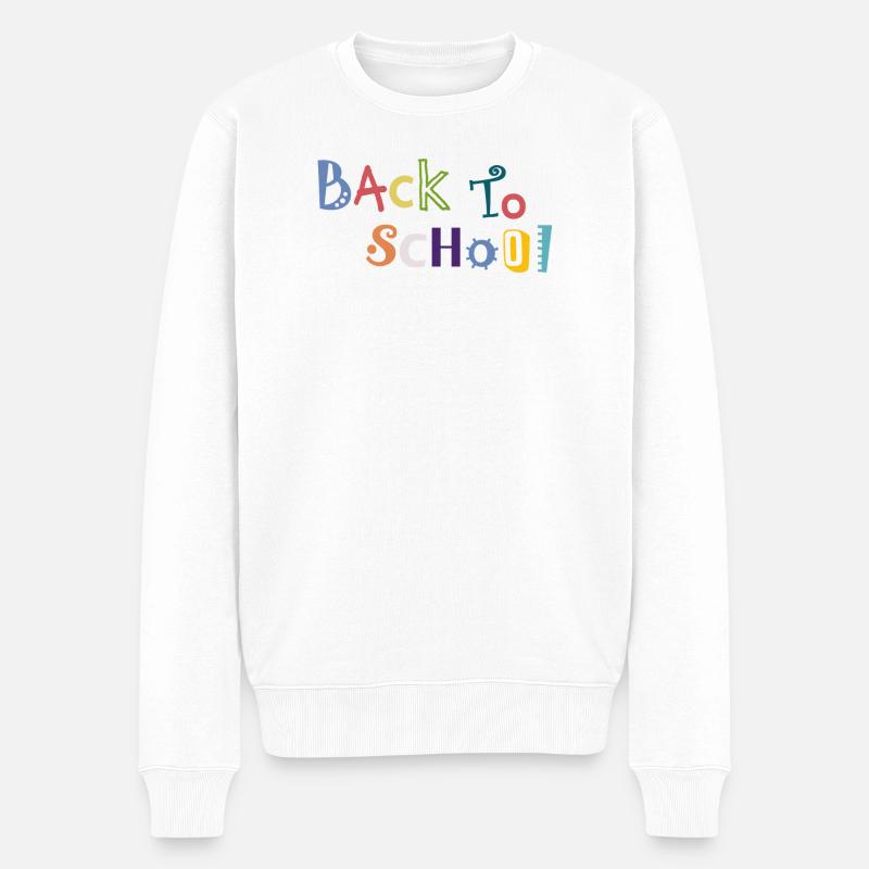 Retour à l’école - Pull Premium bio Homme - blanc
