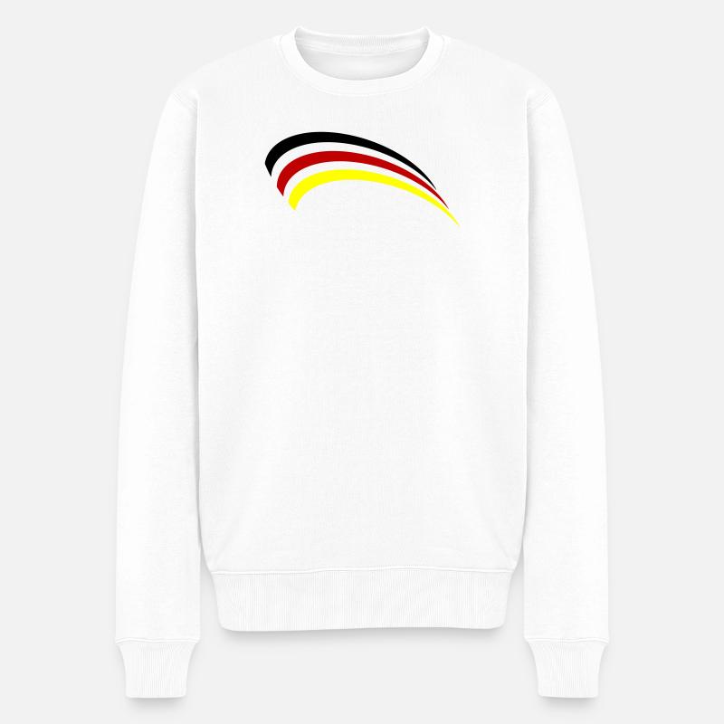 Conception du drapeau allemand - Pull Premium bio Homme - blanc