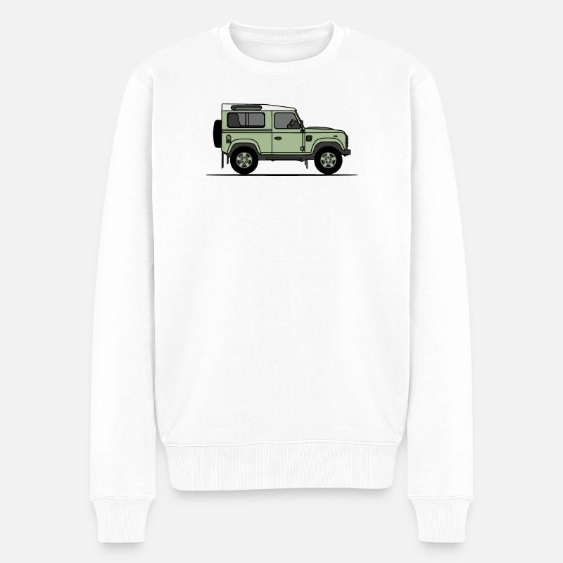 Défenseur 90 - Pull Premium bio Homme - blanc