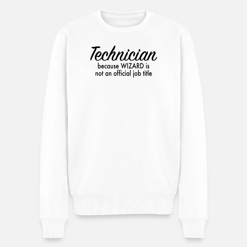 Techniker - Männer Premium Bio Pullover - Weiß