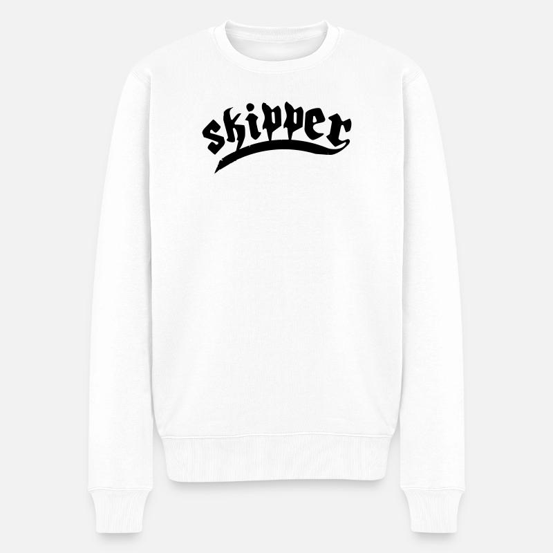 voilier skipper - Pull Premium bio Homme - blanc