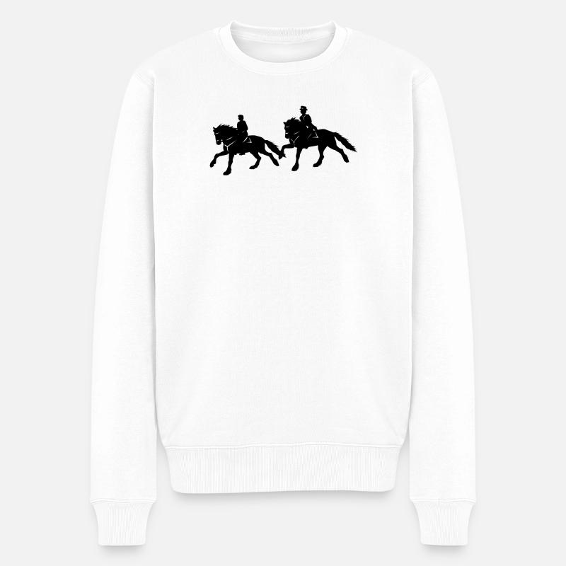 Friesen Reiter - Männer Premium Bio Pullover - Weiß